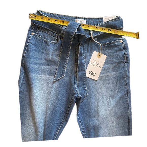 YMI Light Blue Flare High Rise Jeans - Picture 3 of 6